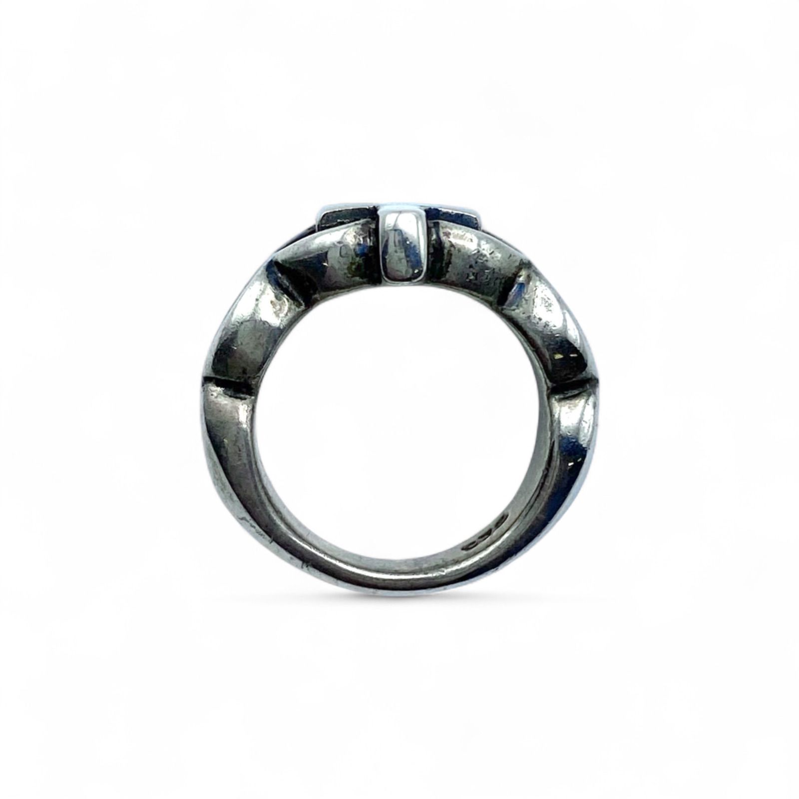 十字架】クロスモチーフ Silver 925 刻印 00s Vintage Ring シルバー 