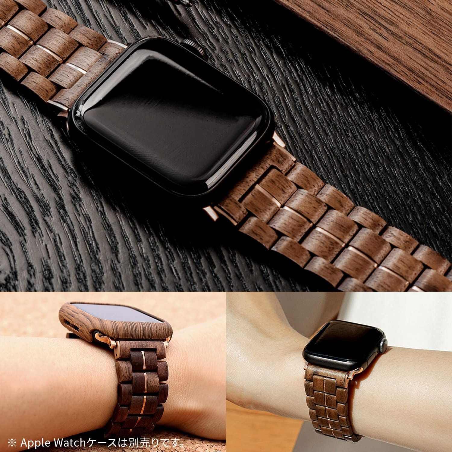 VOWOOD Apple Watchバンド 41 / 40 / 38mm (Series 1-7 / SE) 天然木 WOOD BAND [ 木製  アップルウォッチ ストラップ 交換ベルト 水や汗から変色や腐食を防止 スレットストラップ ] VW7 - メルカリ