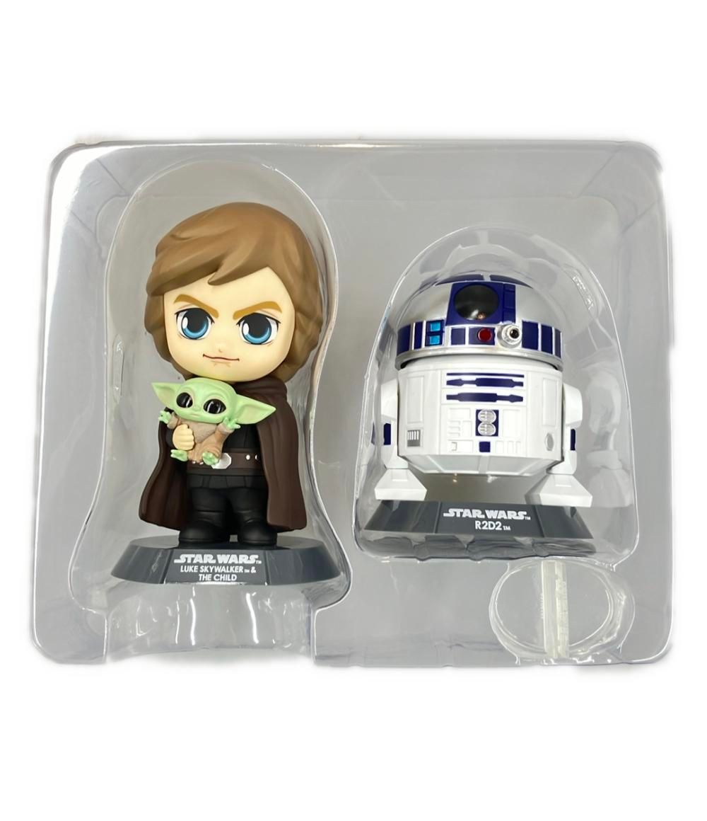 美品 フィギュア マンダロリアン ルーク・スカイウォーカー ＆R2-D2 コスベイビー ホットトイズ スターウォーズ フィギュア コスベイビー マンダロリアン ルーク