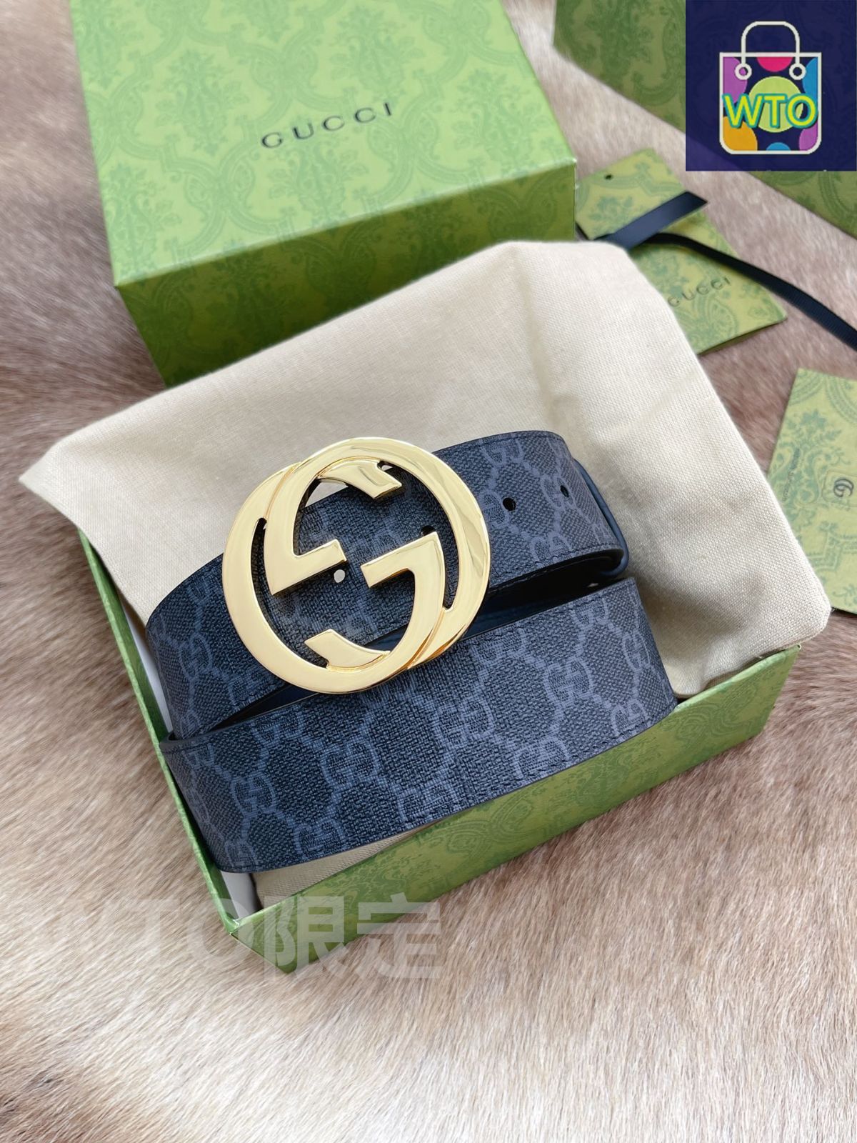 GUCCI ダブルG ベルト 今日WTO】Gucci グッチ ダブル G 4.0cm ベルト-AI53 - メルカリ