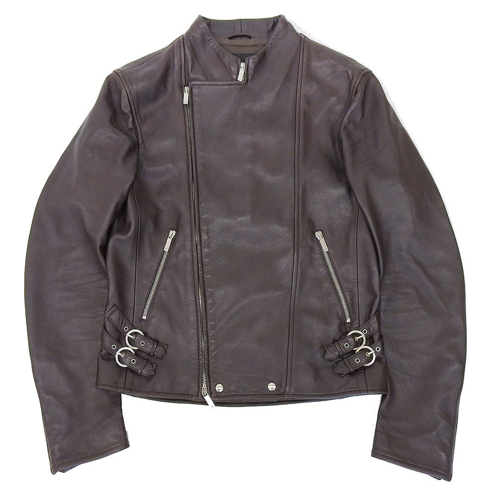 ARMANI ライダーズジャケットダブルジップレザー