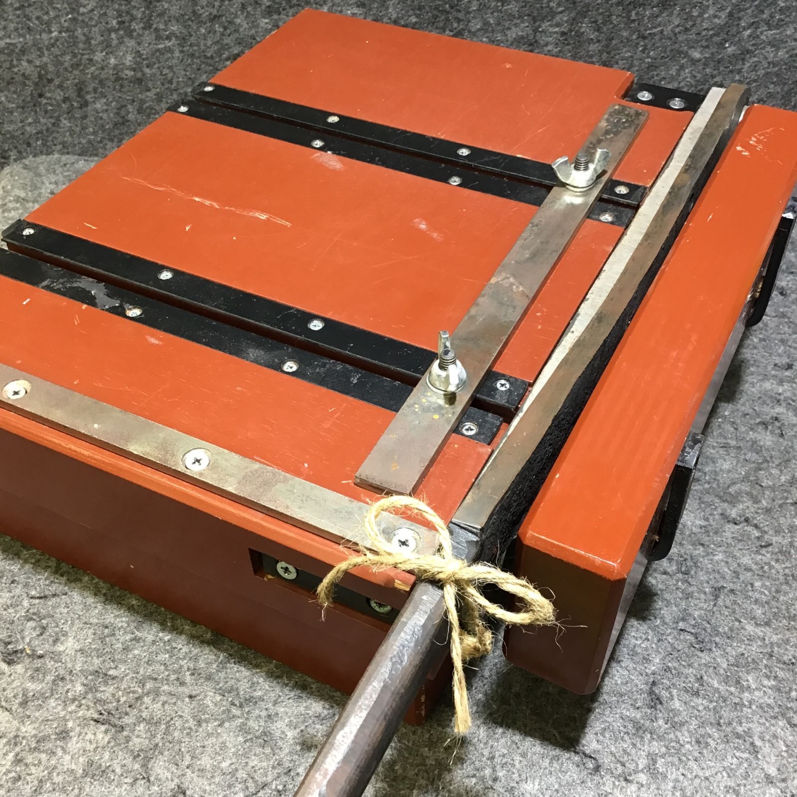 中古】盛光 台付押切 切断機 シャーリング OSDT-0380 切断長 380mm 