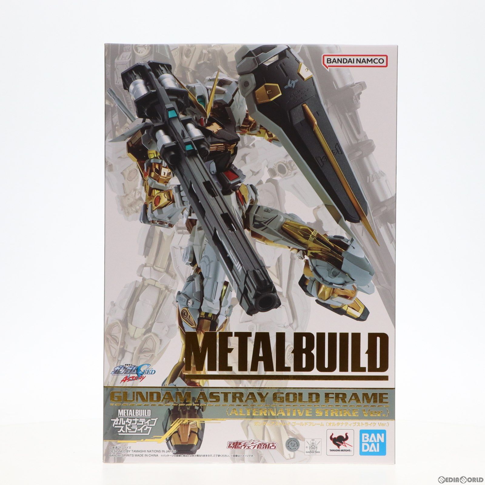 ALTERNATIVE - 魂ウェブ商店限定 L BUILD ガンダムアストレイ ゴールドフレーム(オルタナティブストライク Ver.) 機動戦士ガンダムSEED ASTRAY(シード アストレイ) 完成品 可動フィギュア バンダイスピリッツ 抽選販売】METAL BUILD ガンダムアストレイ ゴールドフレーム