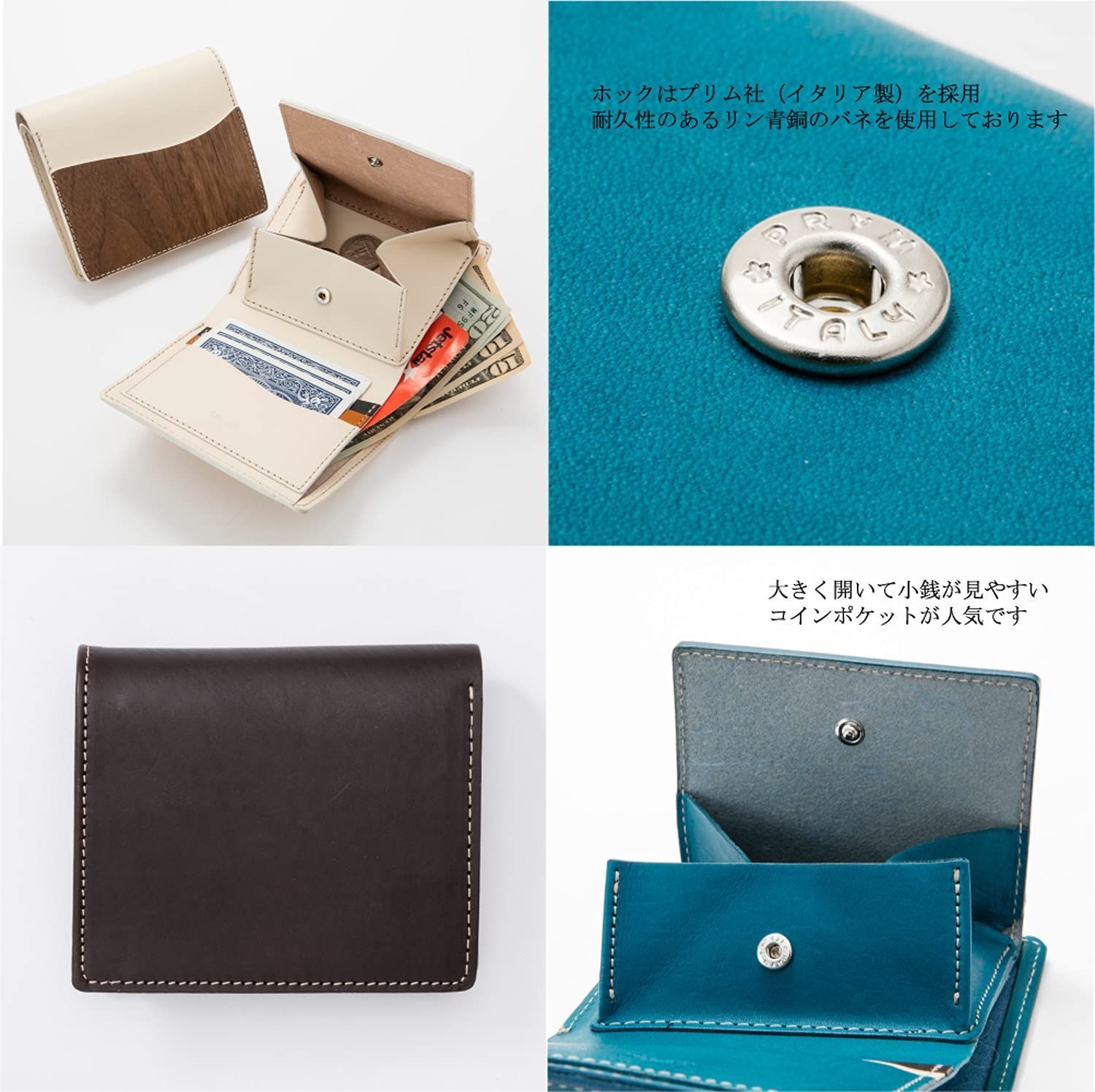 新着商品】WOOD] Standard REAL wallet スタンダードウォレット 二