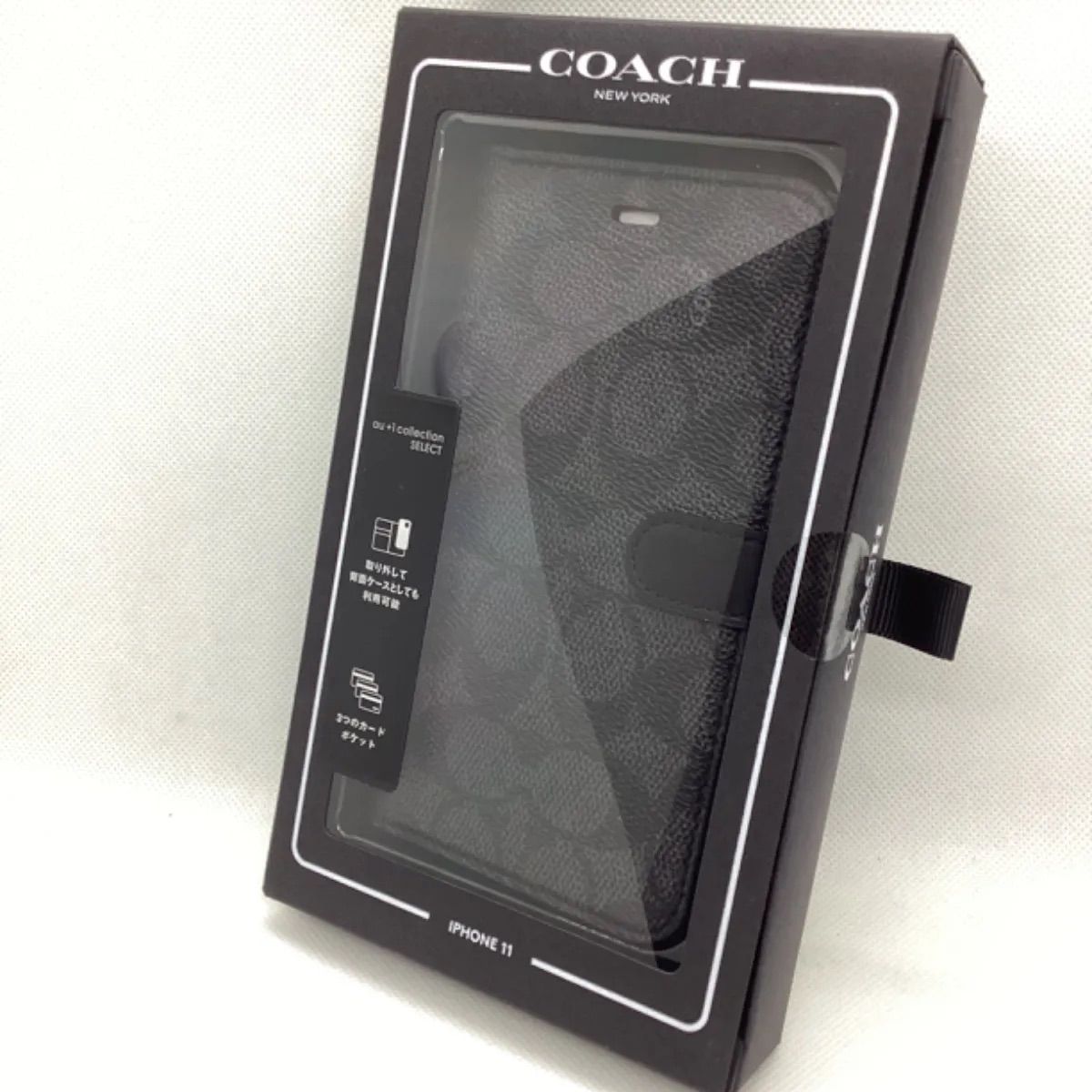 COACH 手帳型 ケース iPhone11/XR 本革 - メルカリShops