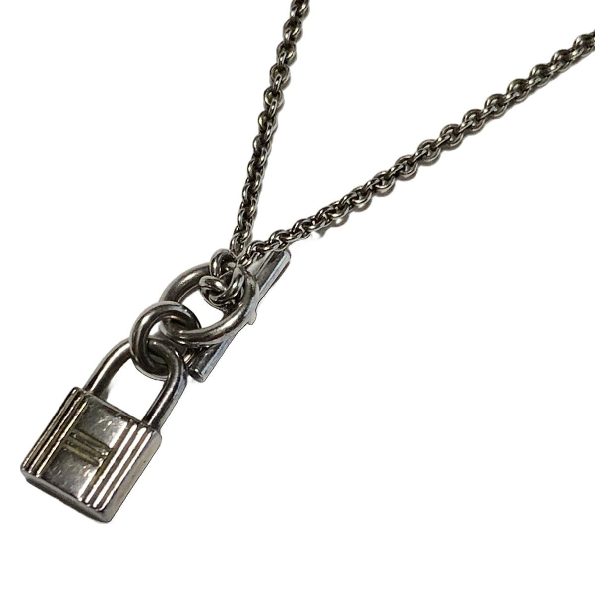 HERMES エルメス ネックレス アミュレット カデナ ケリー シルバー