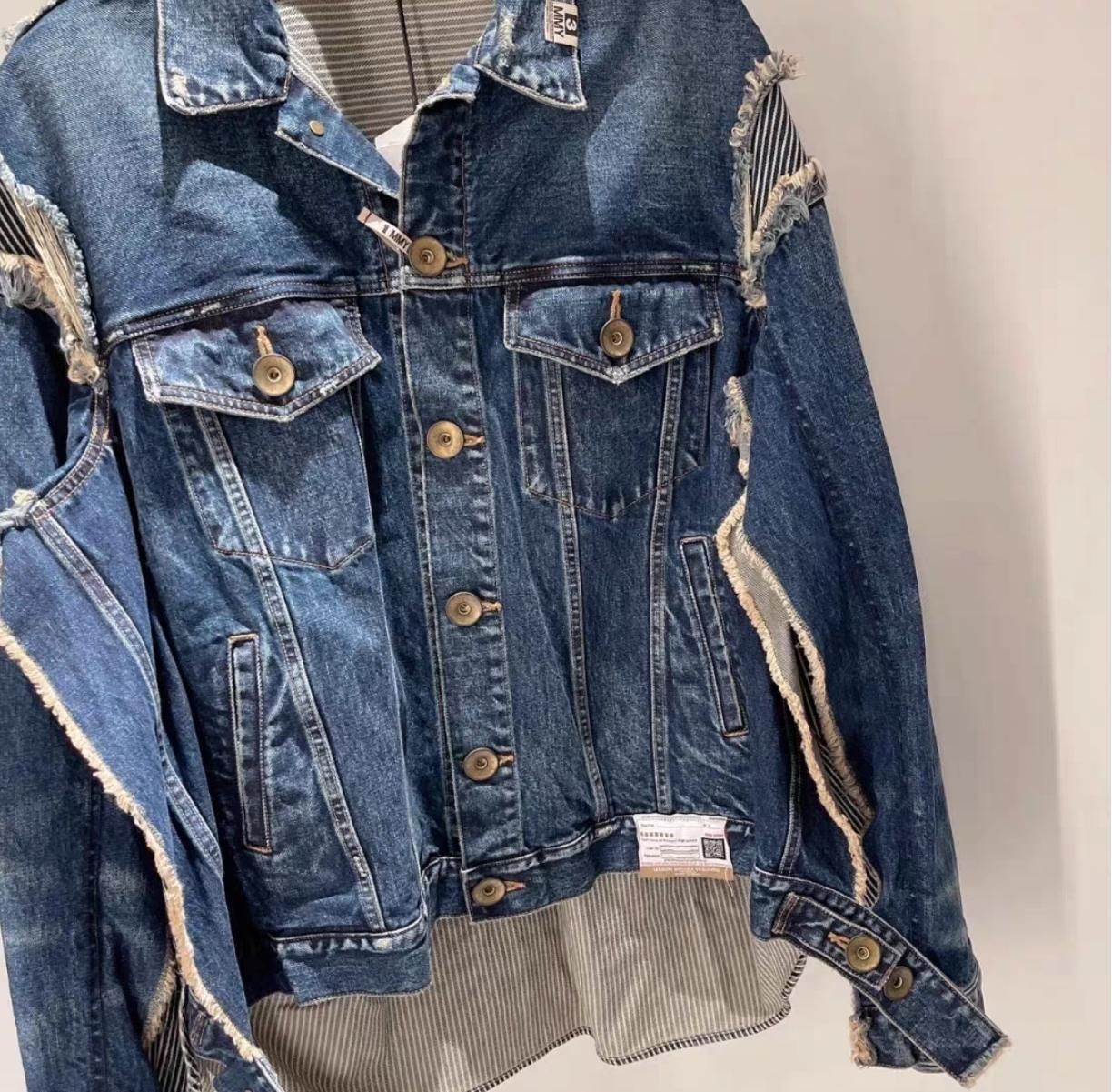 Mihara Yasuhiro メゾンミハラヤスヒロ 22AW デニムジャケット メゾンミハラヤスヒロ 22AW ダメージ レイヤード デニム