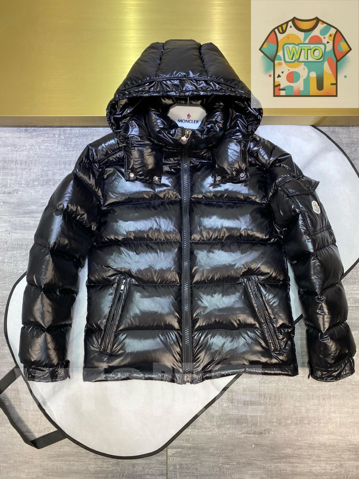 ⭐︎新品⭐︎MayaMayaツイード ベストジャケット ブラック系 新品未使用】MONCLER （モンクレール）MAYA ダウンジャケット