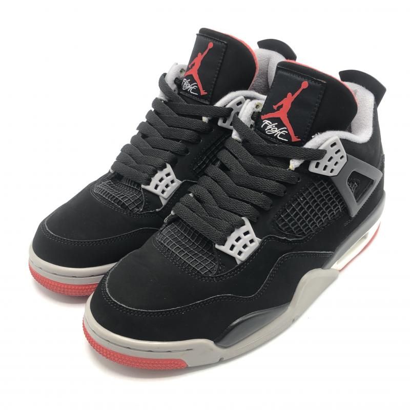 中古】NIKE Air Jordan 4 RetroBred(2019) スニーカー 26cm 308497-060 