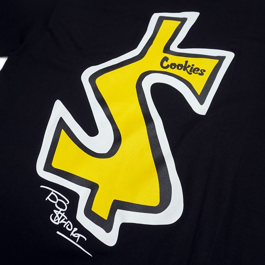 COOKIES × TOO $HORT THE TOWN Tシャツ【BLACK】 (L・XL・2XL)(クッキーズ アパレル 服 通販 メンズ 大きいサイズ TOO SHORT T-SHIRTS TEE T SHIRTS 半袖 ロゴ トゥーショート コラボ)