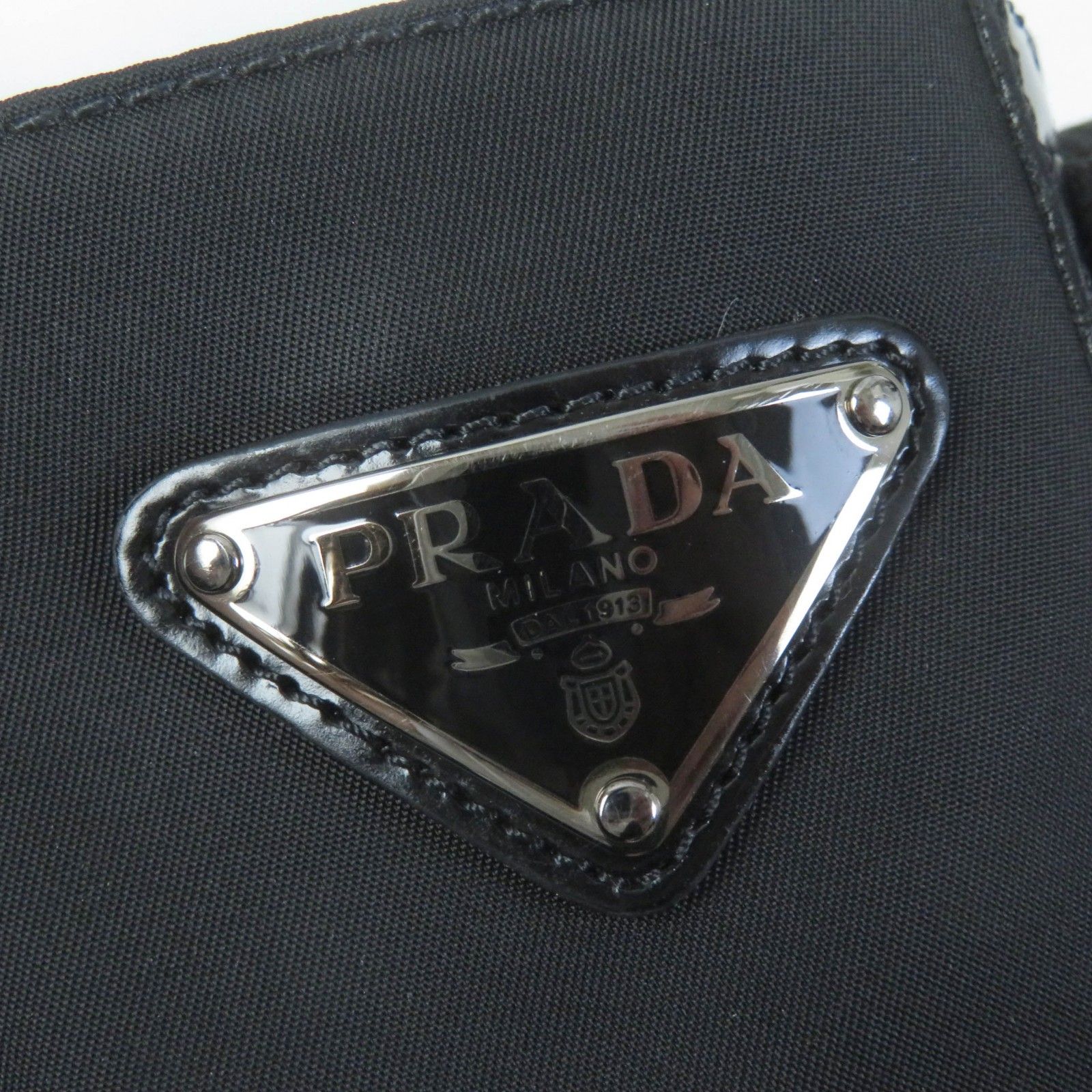 美品☆PRADA プラダ 1T782M Re Nylon トライアングルロゴ ブラッシュドレザー レースアップ ショートブーツ ブラック 37 箱付き イタリア製 レディース