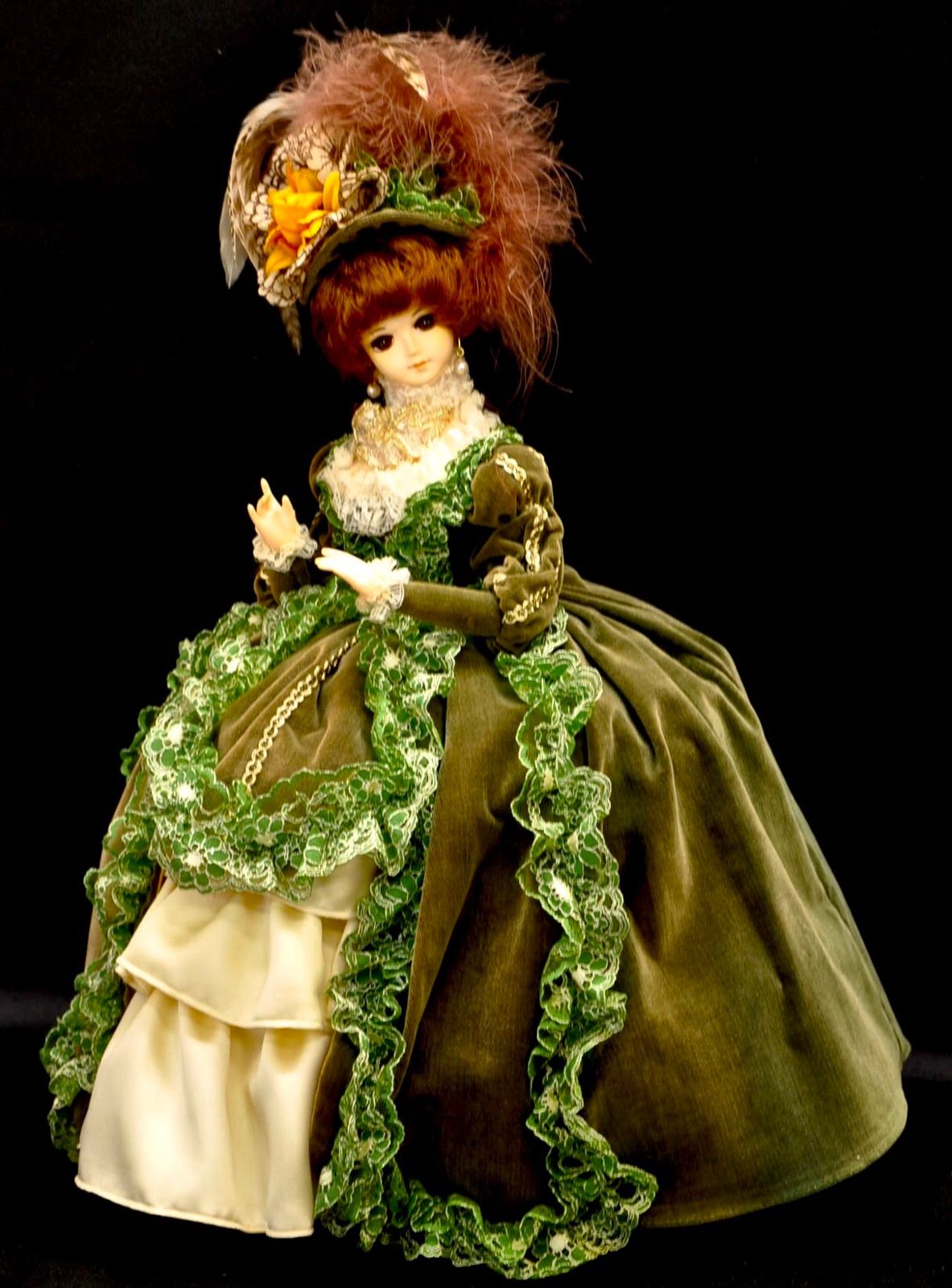 人気商品は スキヨ人形研究所 リボンマーク 国産フランス人形 ベルベットドレス 当時最高級品 5184円 フィギュア 