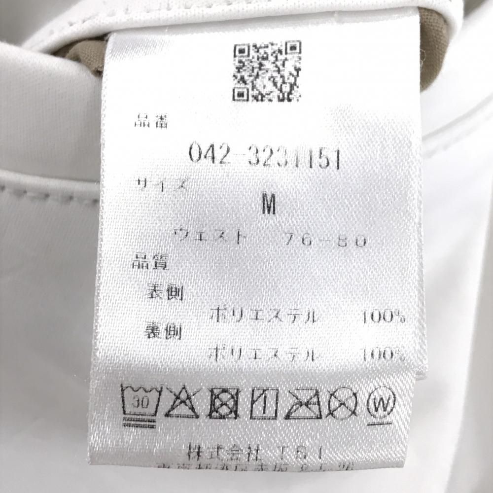 セントアンドリュース パンツ 白 ロゴ総柄地模様 裏起毛 メンズ