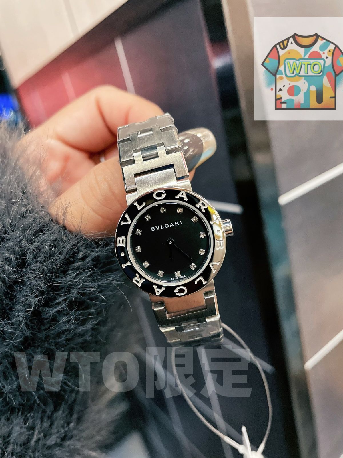今日WTO】Bulgari ブルガリ B.zero ブラック & シルバー