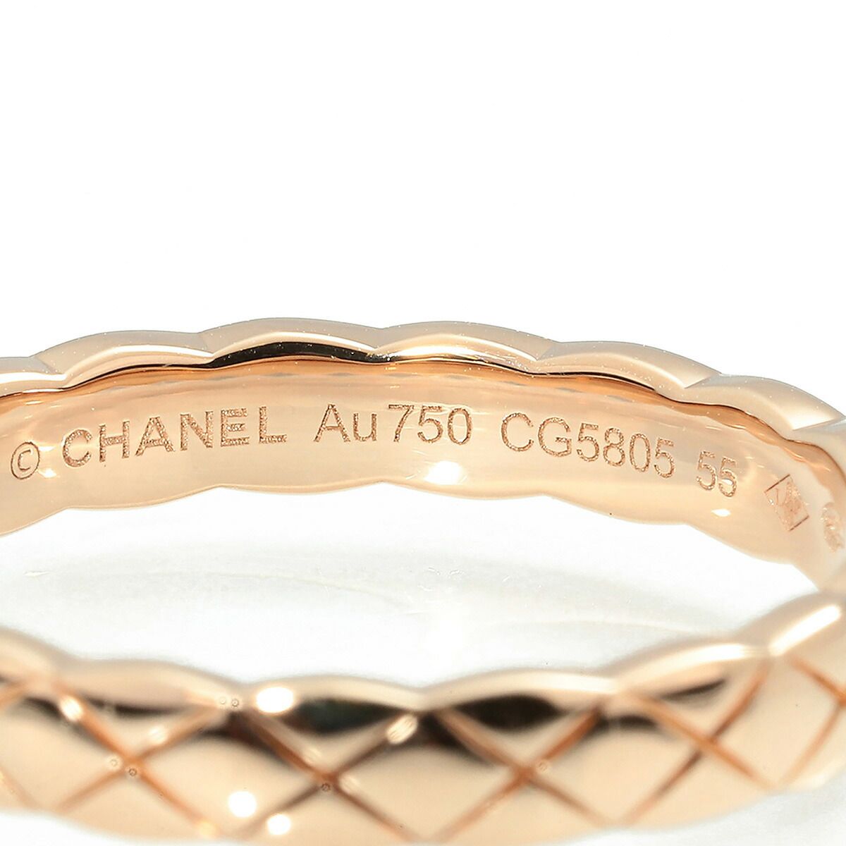 シャネル CHANEL ココ クラッシュ リング 指輪 J11785 ピンクゴールド