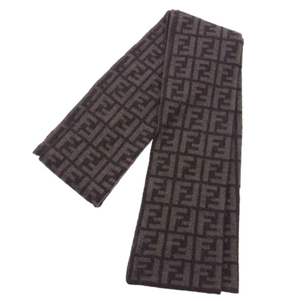 FENDI フェンディ イタリア製 ズッカ ウール ナイロン シルク