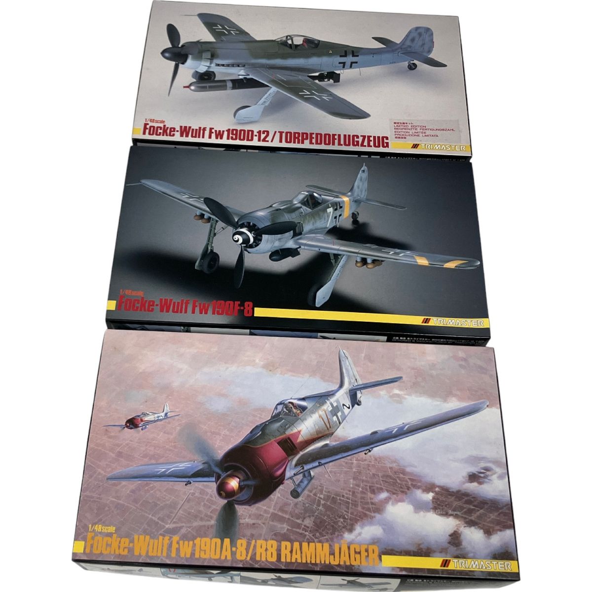 TRIMASTER トライマスター MA-15 MA-5 MA-8 3点セット Focke-Wulf 戦闘機 未組立 O9952367