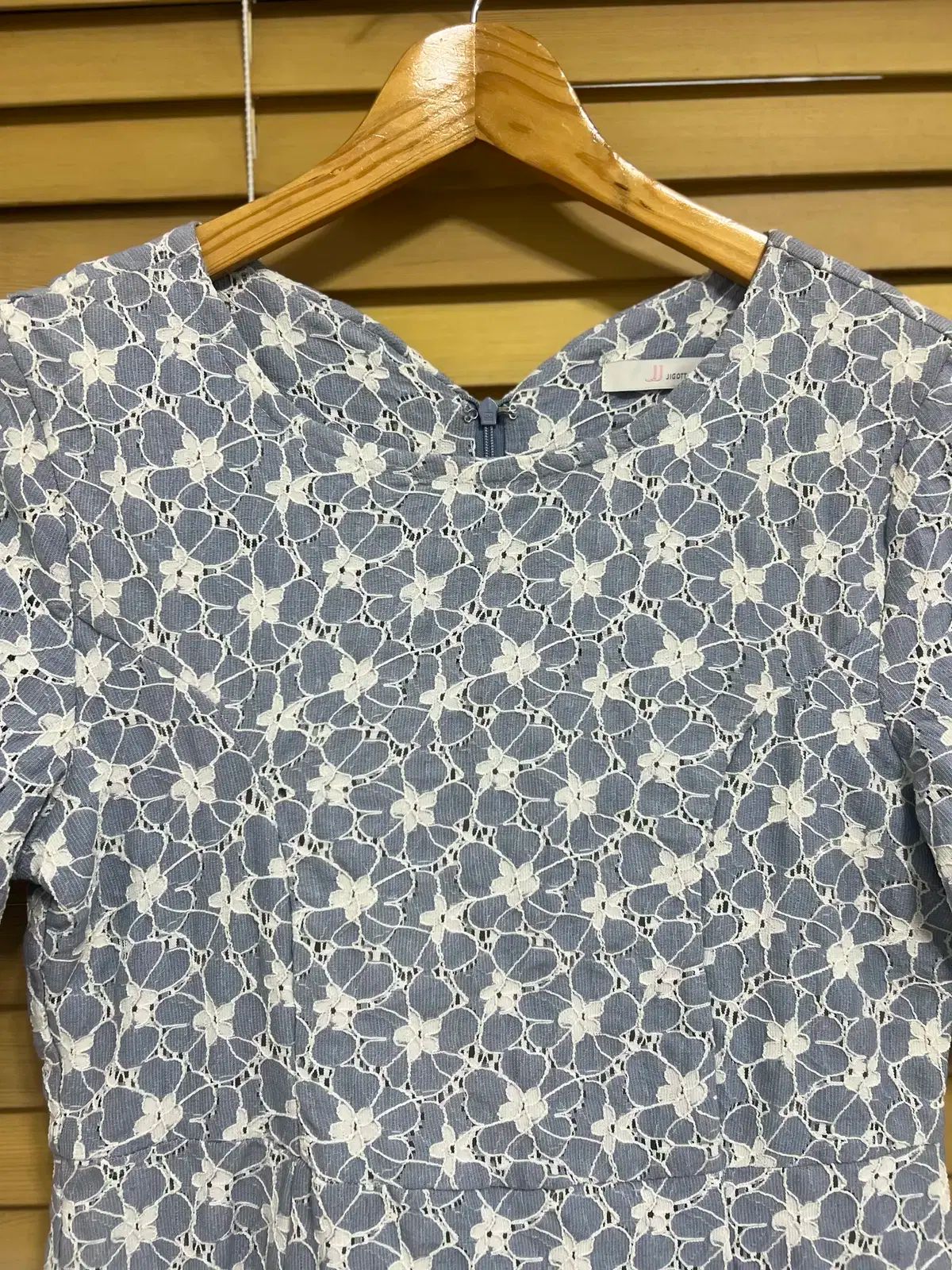 JJ JIGOTT ジゴット レディース 刺繡パンチングドレス 88 ー 90 160