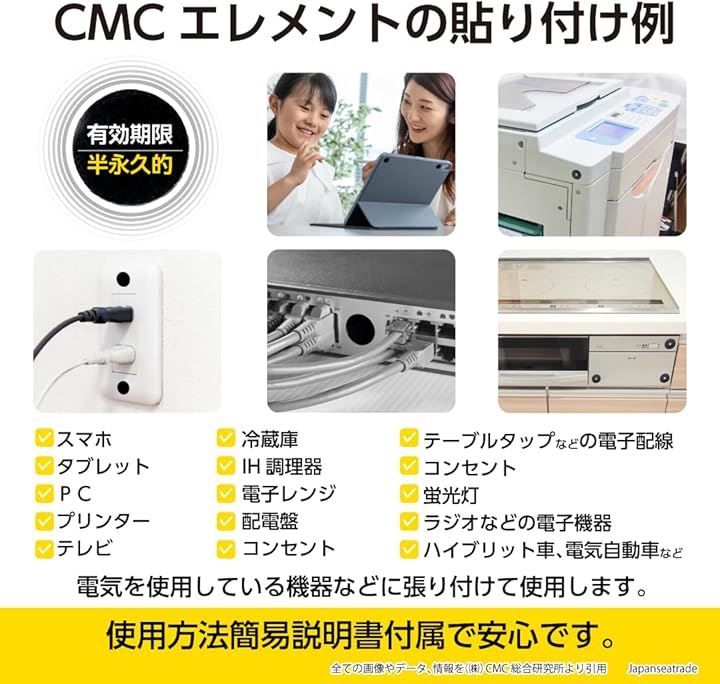株 CMC総合研究所 エレメントC 電磁波対策グッズ 総合カタログ＋各種商品説明資料 自社ブランドステッカーをプレゼント CMCエレメント C 3層構造 丸型 10枚入り CHRISTIANNAURATH_COM_BR