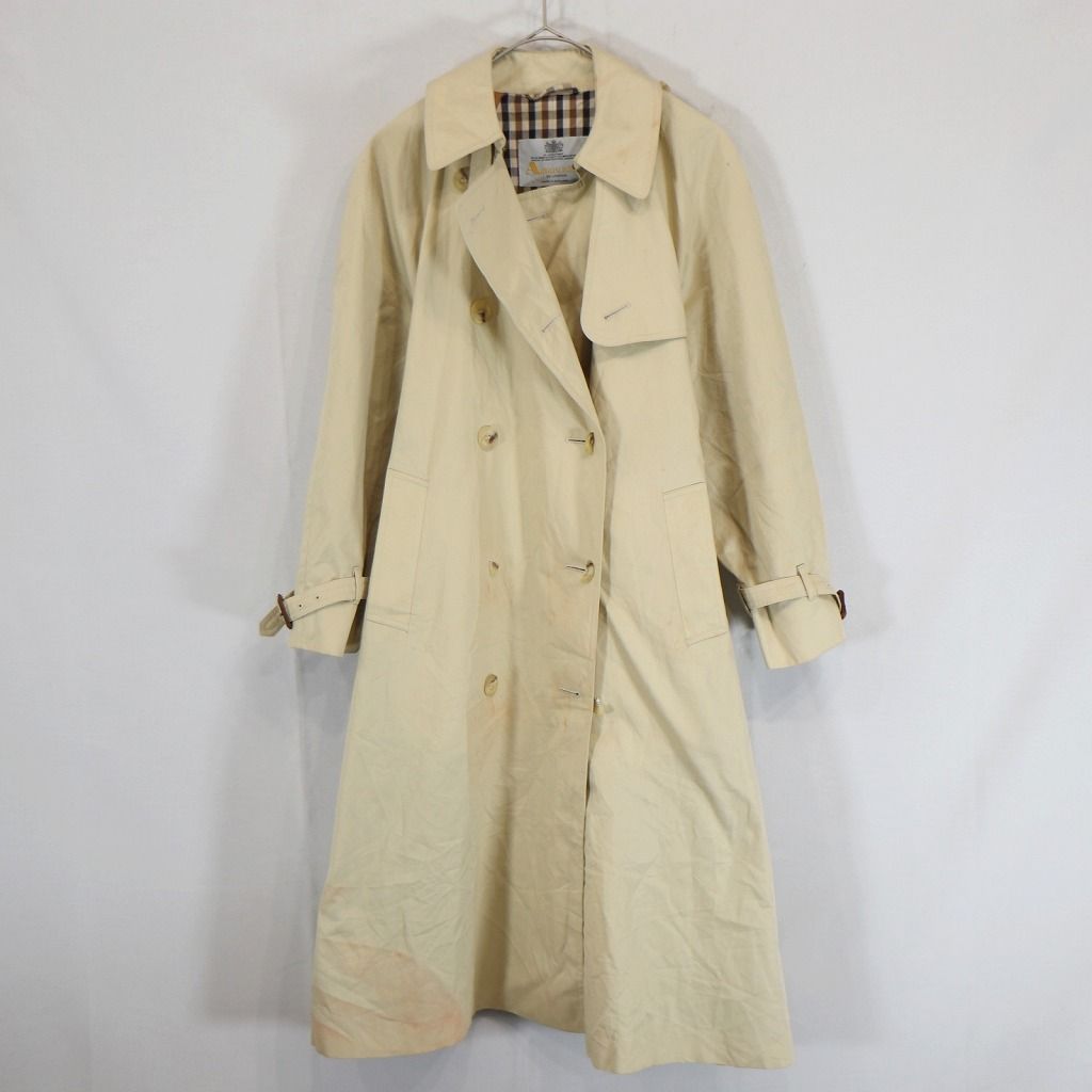 90年代 Aquascutum アクアスキュータム トレンチコート ユーロ