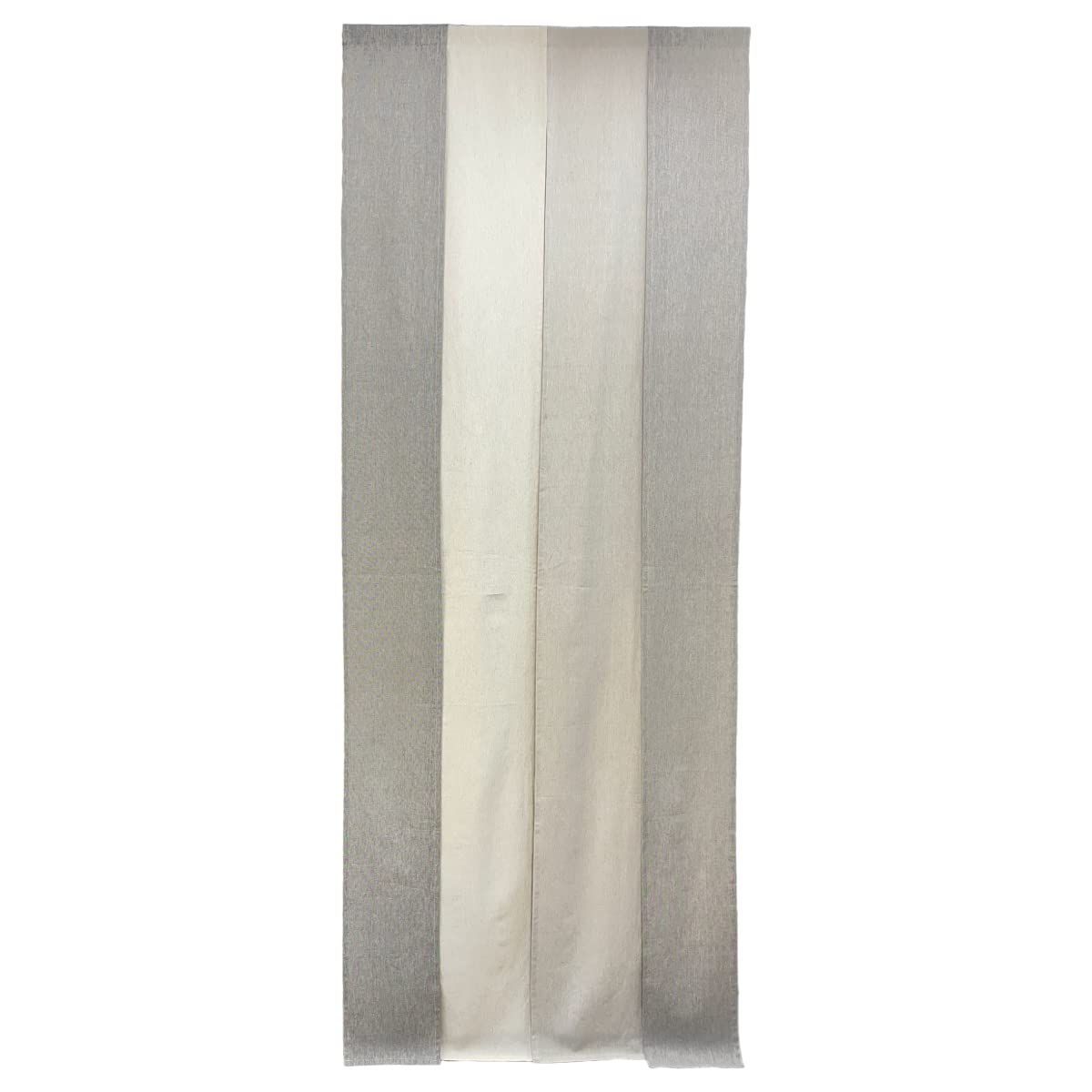 のれん ４連 ナチュラル 85×170cm 200cm 230cm おしゃれ ロング丈 暖簾 グラデーション 軽やか ふんわり 部屋 間仕切り 目隠し インテリア ベージュ ブラウン コットン (丈230cm)