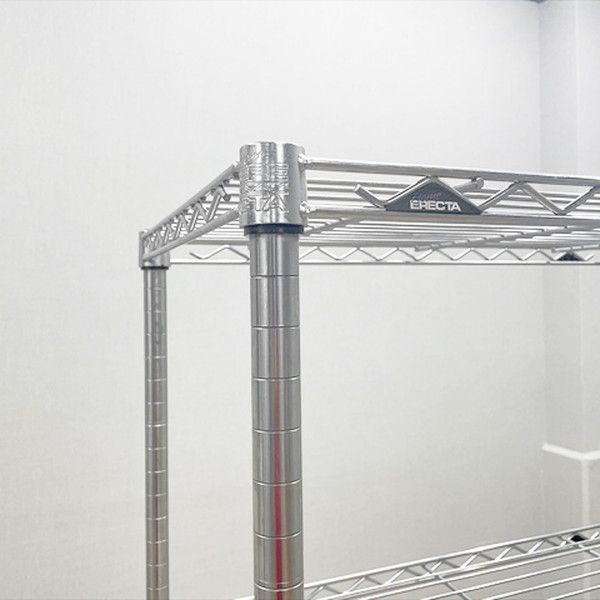 メタルラック 天地5段 ERECTA エレクタ クローム