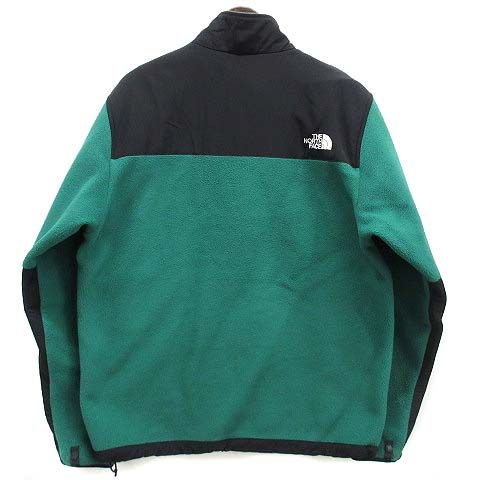 ザノースフェイス THE NORTH FACE デナリ ジャケット フリース Denali Jacket NA72450 静電防止 グリーン ブラック 緑 黒 L