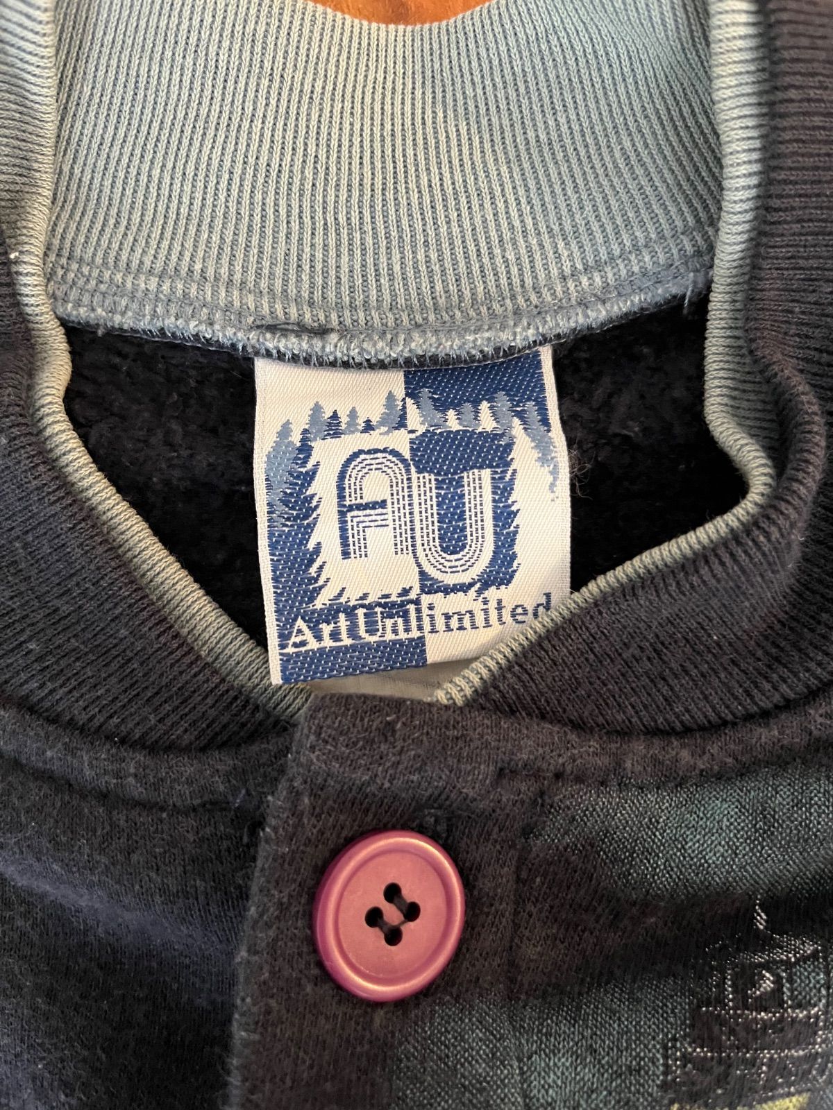 Art Sweat】USA製 90s Art Unlimited スウェットカーディガン - メルカリ