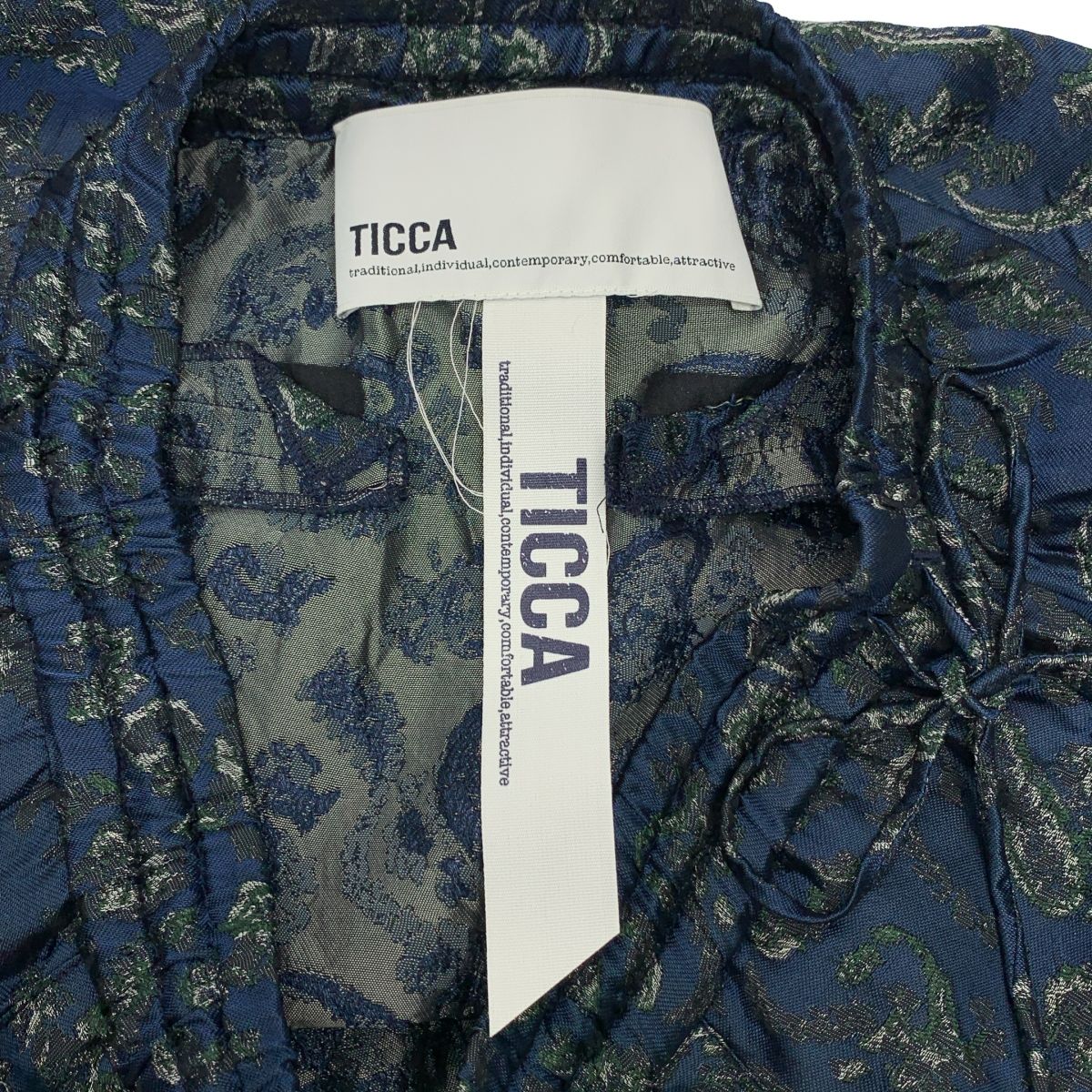 TICCA / ティッカ | 五明祐子さんコラボ キュプラ ジャカード パンツ  