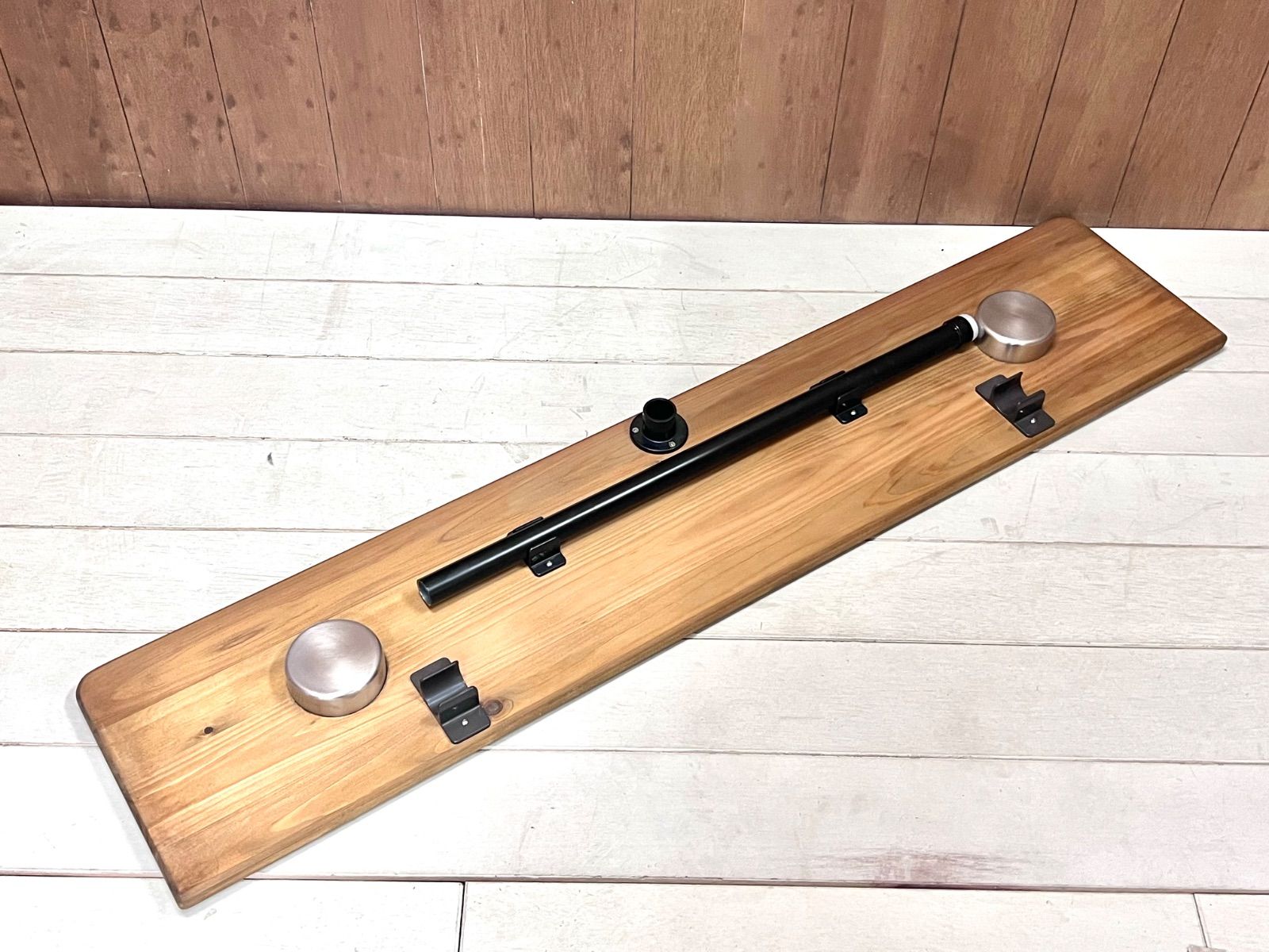 一点ハイエースバン セカンドテーブル S-ＧL DX兼用 ひのき オイル塗装 ウォルナット ワンオフ ハンドメイド