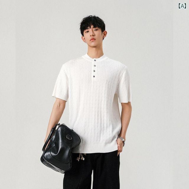 [3XL]メンズ ファッション 服 用 オシャレ シンプル 大人 かっこいい ストリート 夏コーデ トップス ファッション 服 オシャレ 種類22：3XL&frasl;A：ブラック ()]メンズ 種類8：3XL&frasl;C：赤