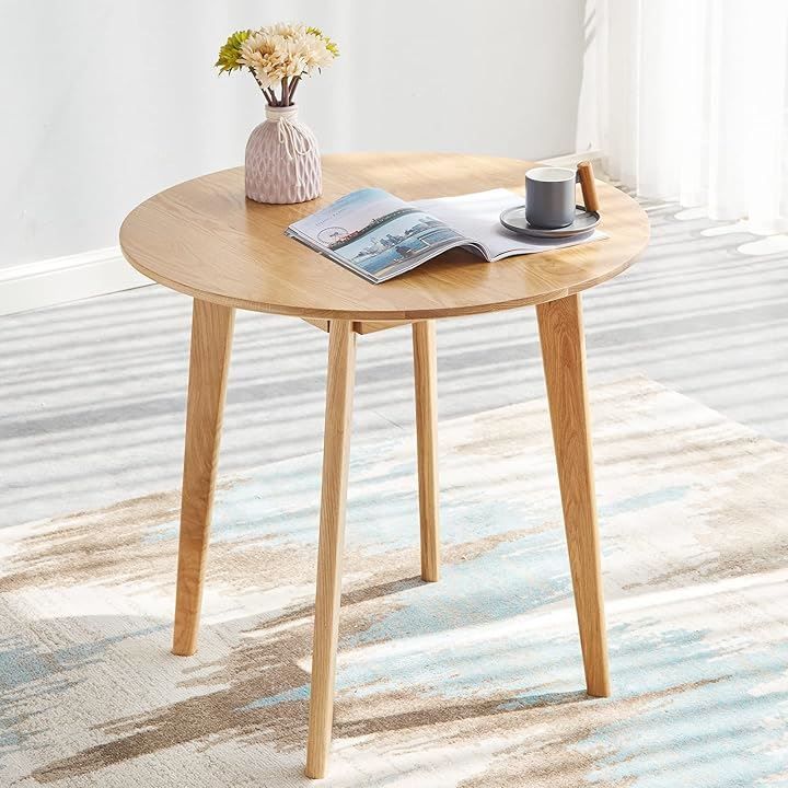 MU RONG ダイニングテーブル 丸テーブル 円形 アメリカオーク