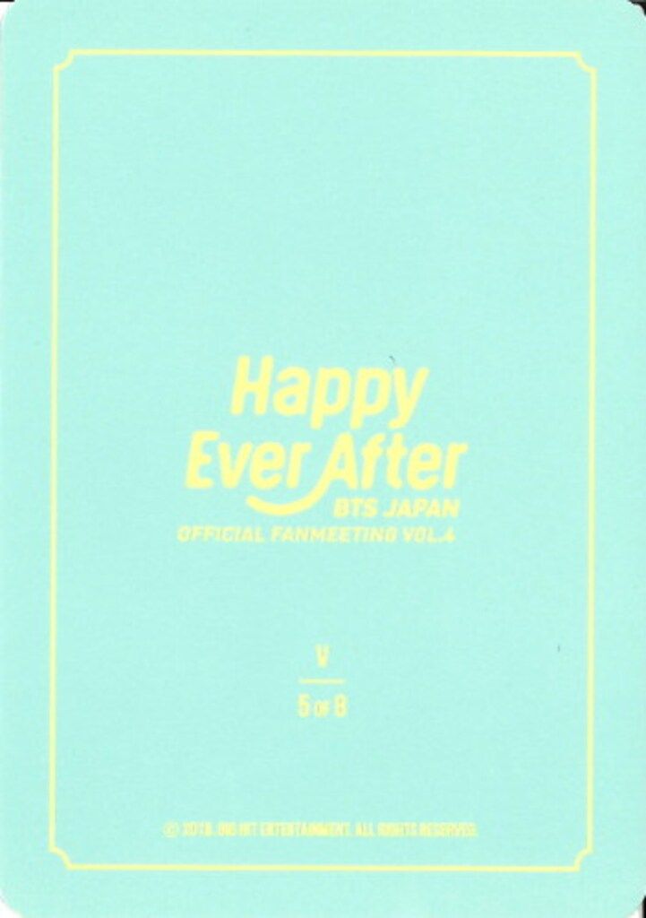 BTS 18年Happy Ever After OFFICIAL FANMEETING VOL.4 V ミニ
