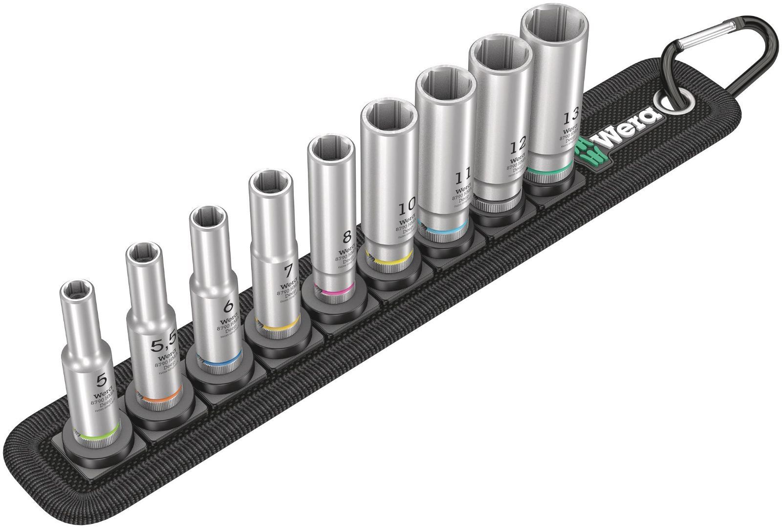 WERA ヴェラ 差込角1|4inch 9点組 六角ディープソケットセット 004525