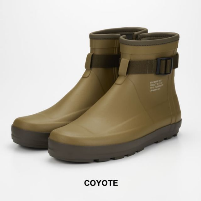 【偽造品10倍補償】公式正規品！種類5：COYOTE/24cm ムーンスター エイトテンス 長靴 レインブーツ ショートブーツ 810s マルケ モディ ET027 MARKE MODI ワークブーツタイプ レディース メンズ ユニセックス ホワイト ブラウン チャコール キャンプ (240 ベルクロ式