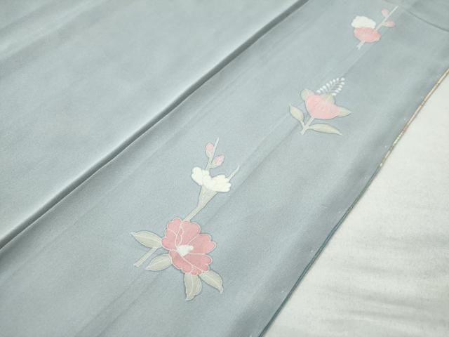 平和屋着物○訪問着 駒刺繍 御所車枝花文 暈し染め 金彩 正絹 逸品 未