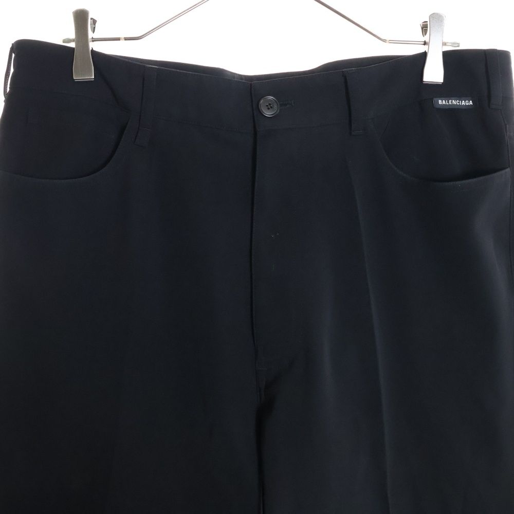 BALENCIAGA バレンシアガ センタープレス スラックスパンツ ブラック 571151 CAMPINGPARCCENTRAL_COM