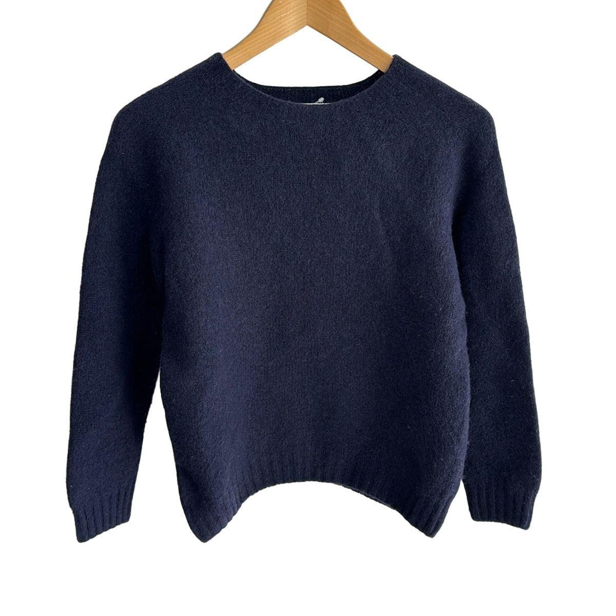 Harley of SCOTLAND ハーレーオブスコットランド 長袖セーター サイズ38 M レディース - ダークネイビー クルーネック