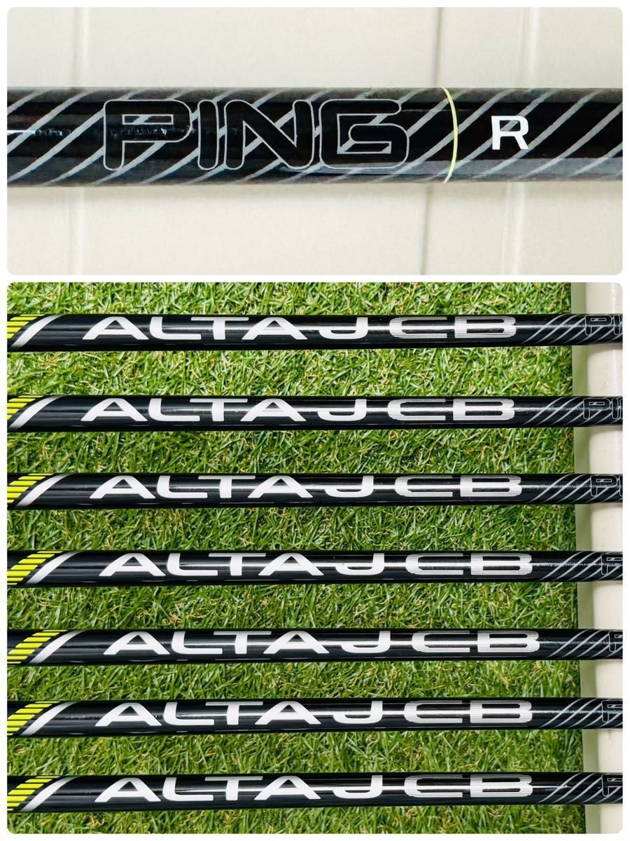 良品】初心者推奨 ピン G430 黒ドット メンズアイアンセット 7本 R