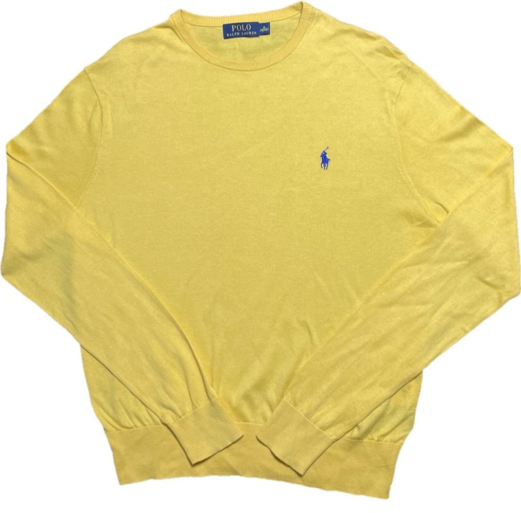 人気を誇る - ラルフローレン カシミヤ セーター 100% イエロー 黄色