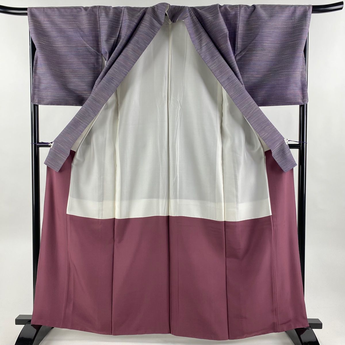 平和屋本店□極上 中国三大刺繍 相良刺繍 紬 丸文 褐返色地 逸品 未