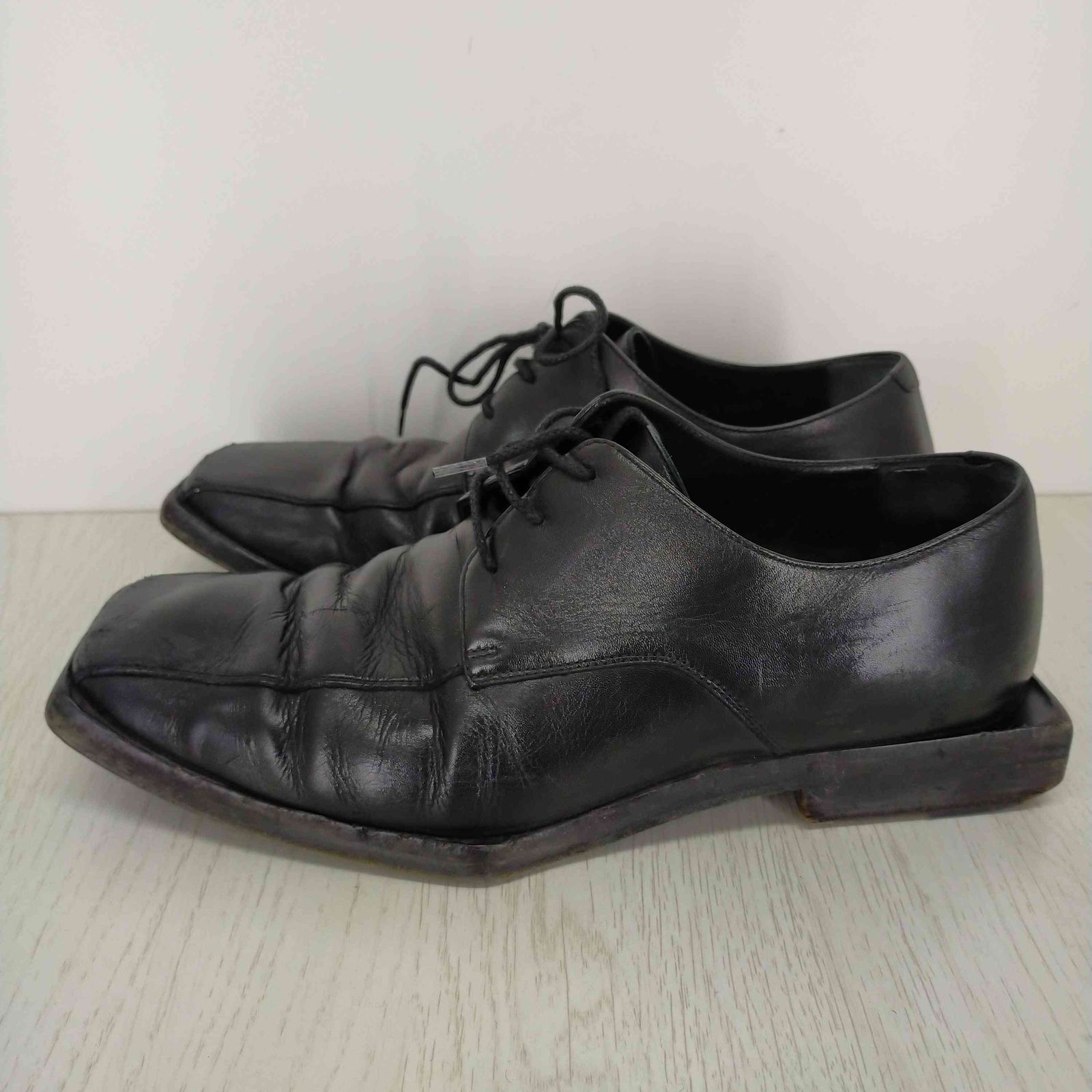 バレンシアガ BALENCIAGA square toe Derby shoes スクエアトゥダービーシューズ メンズ 40