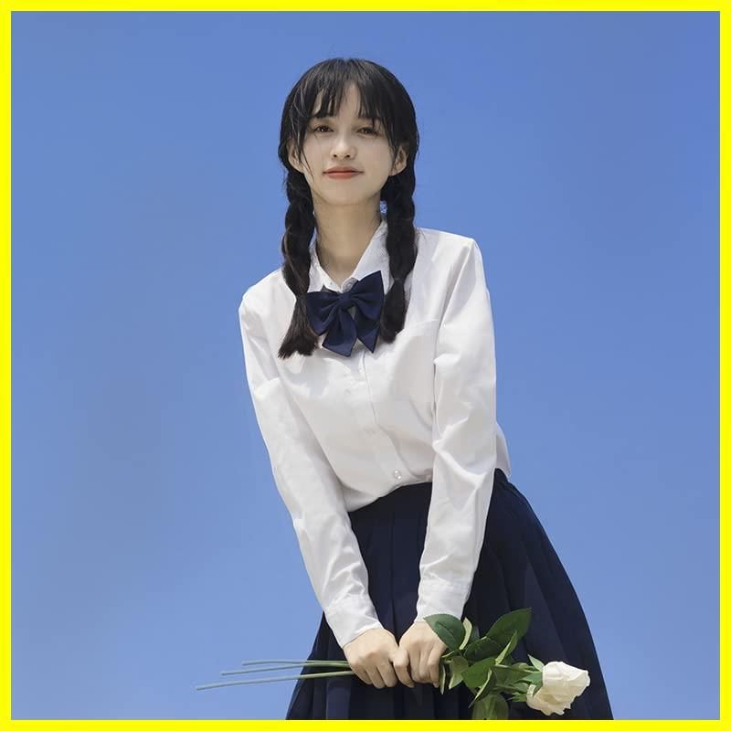 早い者勝ち】レディース 事務服 長袖 ワイシャツ 学生服シャツ