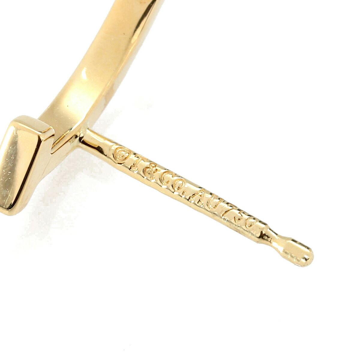 ティファニー ティ スマイル ピアス K18 TIFFANY&Co. 中古 プレラブド  