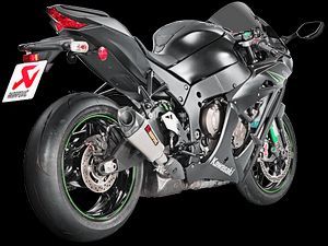 Akrapovic /アクラポビッチ スリップオン Line (チタン) Kawasaki Ninja ZX-10R (2004-2018) | S-K10SO17-ASZ