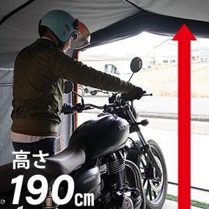 créer(クレエ) バイクガレージ バイク ガレージ Mサイズ 中型バイク2台少し検討します