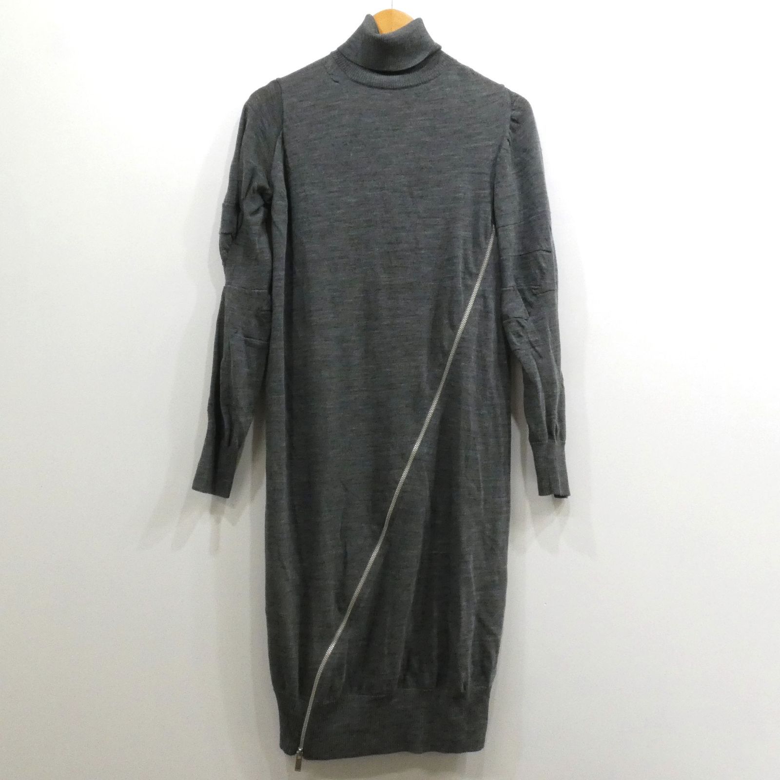 小牧店】sacai サカイ 19AW ワンピース タートルネック ジップ ニット 