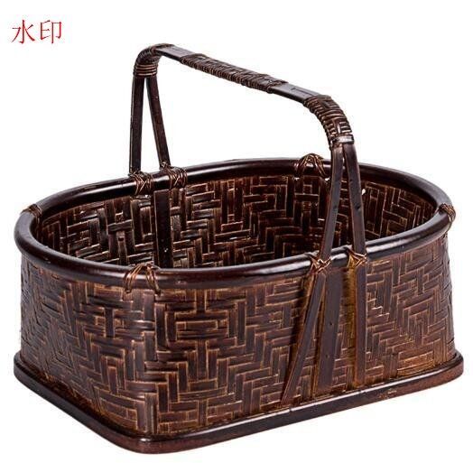 Amazon｜竹篭 竹かご 収納ケース 手提げ 収納バスケット 編み