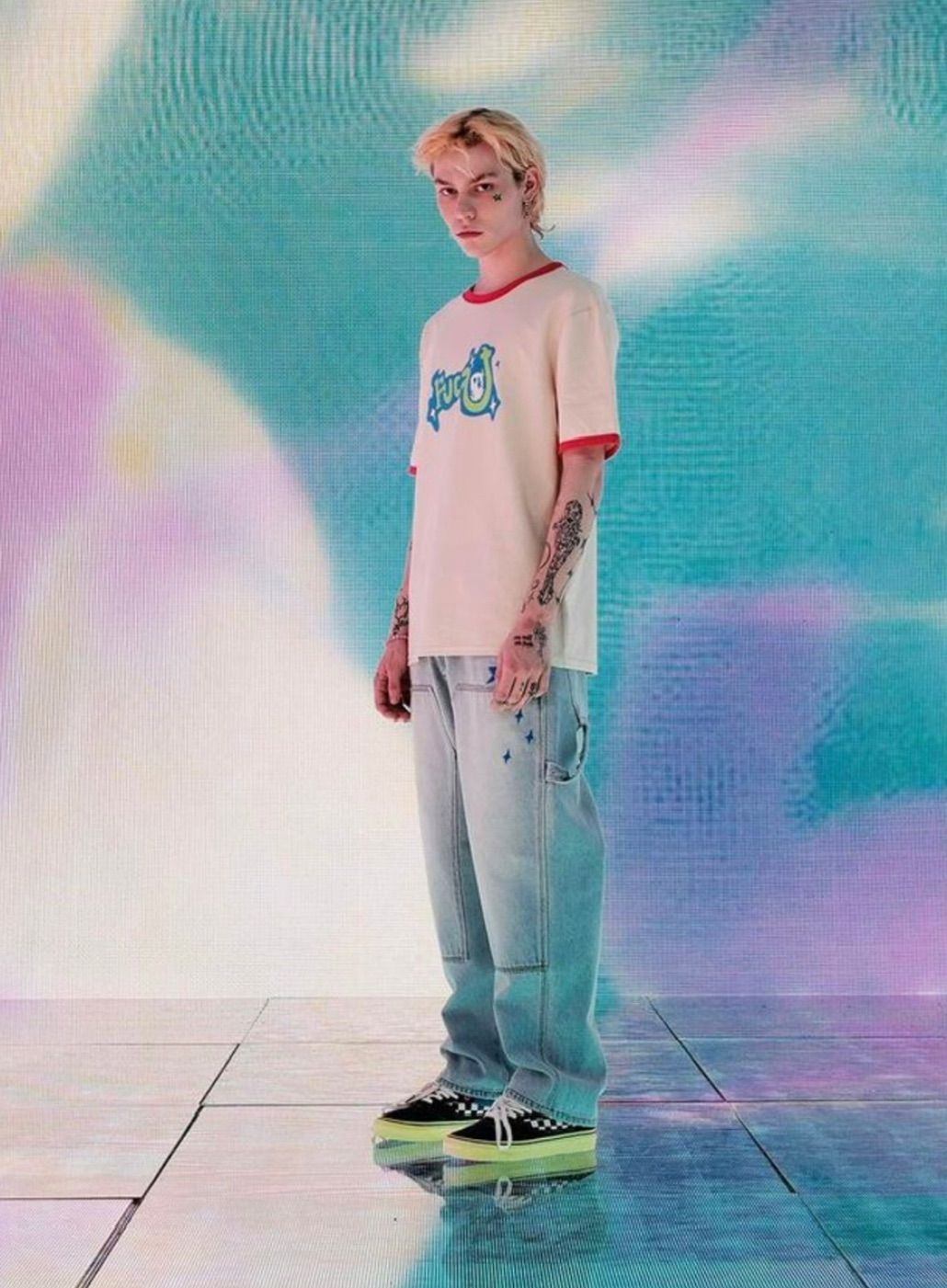 ☆関税込☆YOUTHBATH★patchwork denim pants★ ☆韓国の人気☆【YOUTHBATH】☆patchwork denim pant.s☆ パンツ