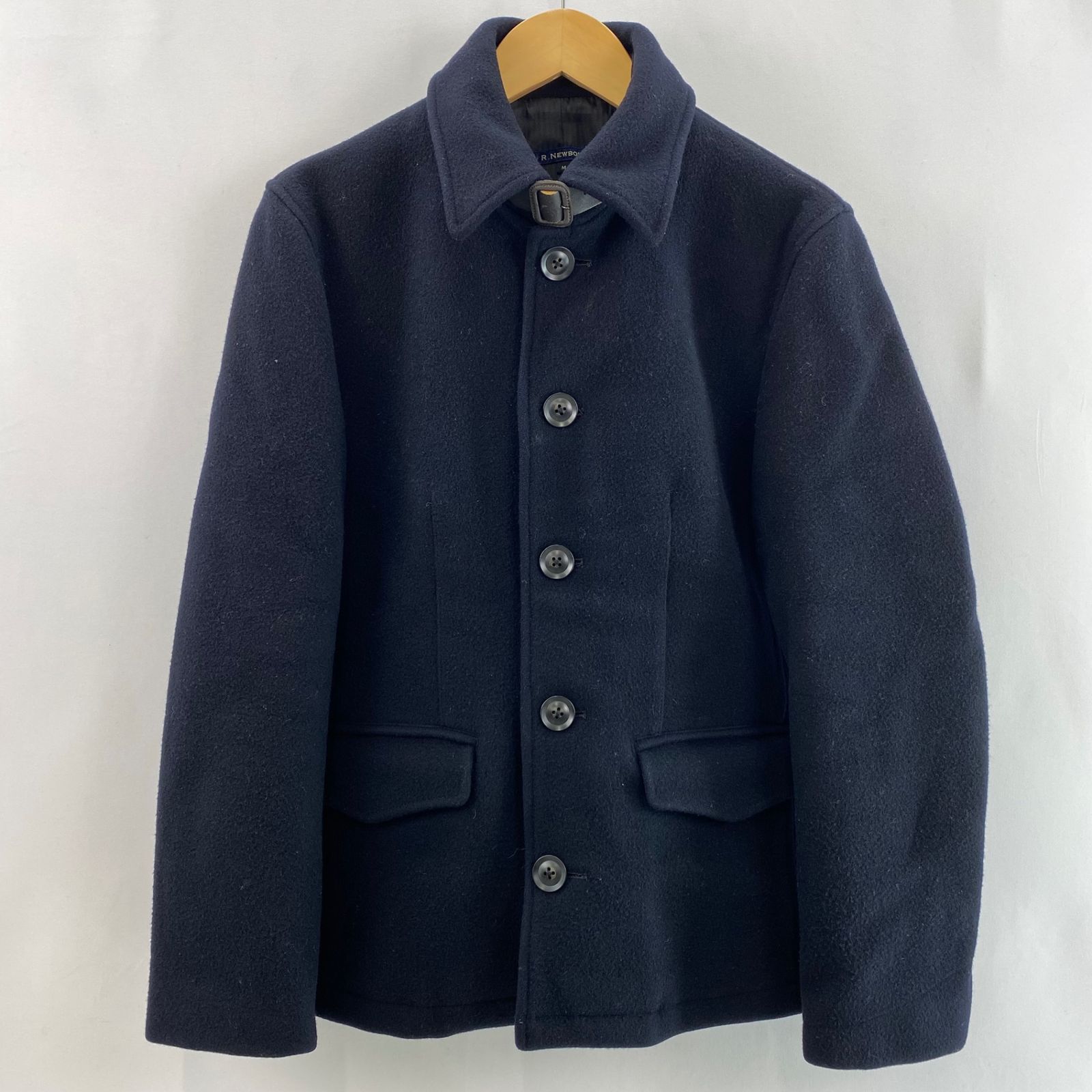 R.NEWBOLD アールニューボールド メンズ ウールコート ネイビーM